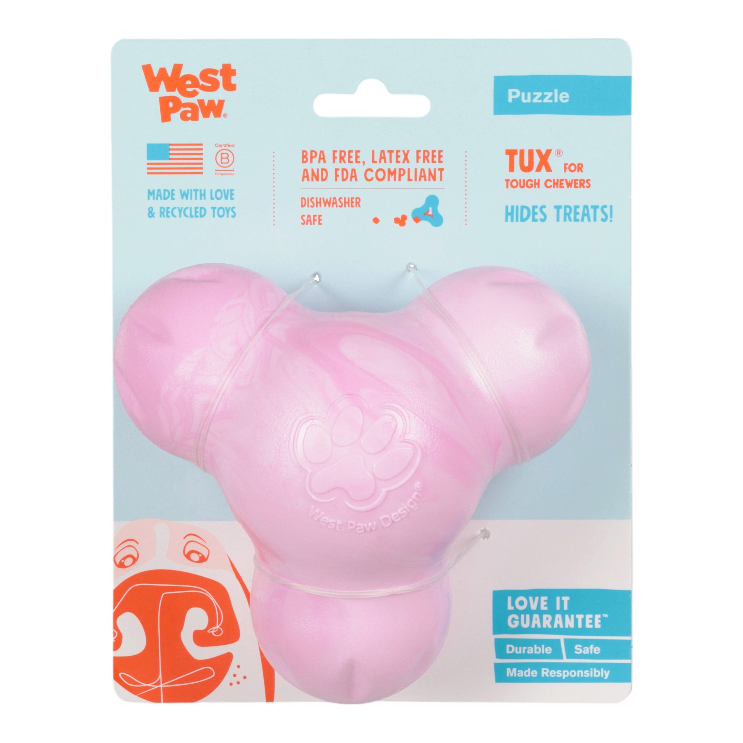 ZG041BWH_Large_Tux_Bubblegum_Swirl_Packaged_Front_Puppy.jpg
